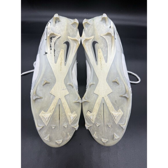 Nike Alpha Menace Pro 3 Football Cleats White Black CT6649-109 Mens Size 12 EUC - Picture 6 of 7